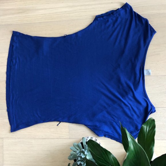 H&M Blue cowl neck tshirt - Picture 4 of 6